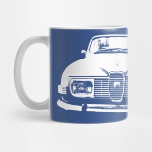 Saab 95 classic car monoblock white Mug